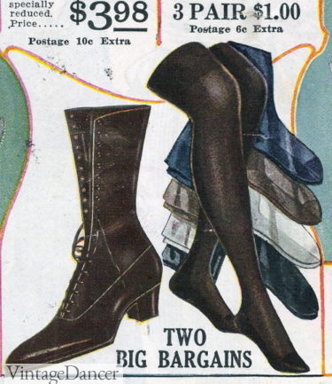 1921 boots and stockings