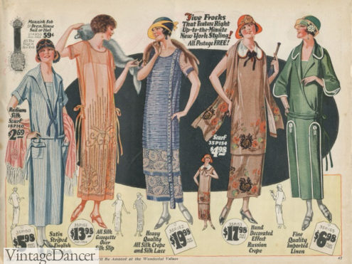 1924 tunic day dresses