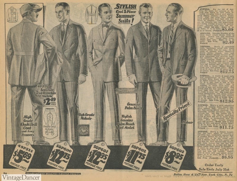 1924 Summer Suits or Young Men