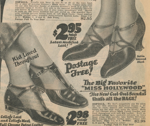 1924 sandals with cutouts