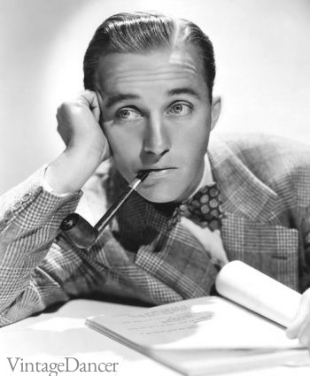 1940s mens hairstyle- Bing Crosby
