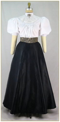 1890s skirt and blouse made by Premier Clothing