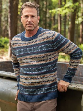 Men's vintage fair isle sweater