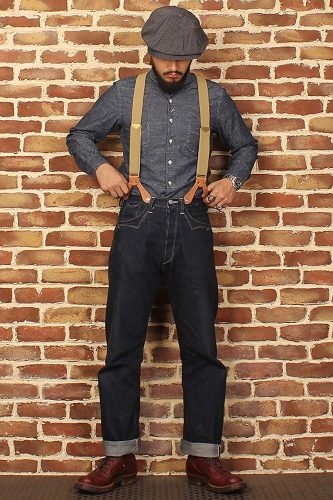 Men's workwear vintage suspenders by Bronson
