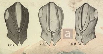 1920 men's waistcoats (vests) for formalwear tuxedos dinners jacket white tie