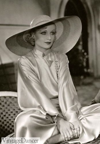 Carole Lombard's cartwheel hat 1930s