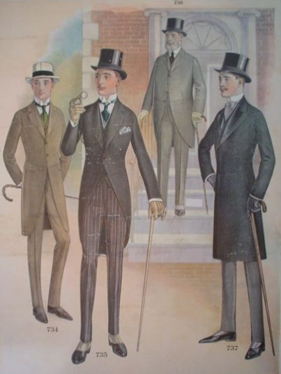 Edwardian Titanic Mens Formal Suit & Evening Wear Tuxedo Guide