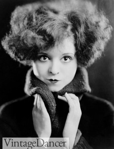 1920s Clara Bow hairstyle