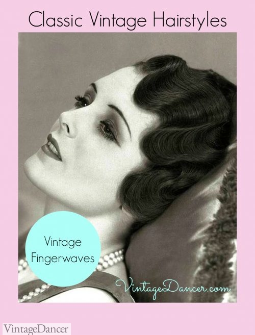 Finger waves were a popular style during the 1920s and 1930s.