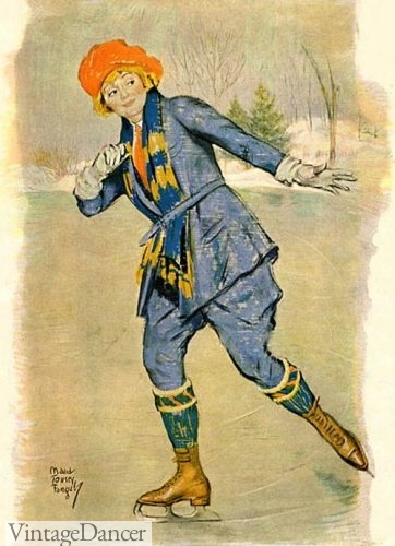 1921 ad in skating clothes