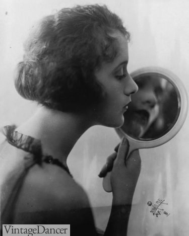 Constance Talmadge faux bobbed hair with friz