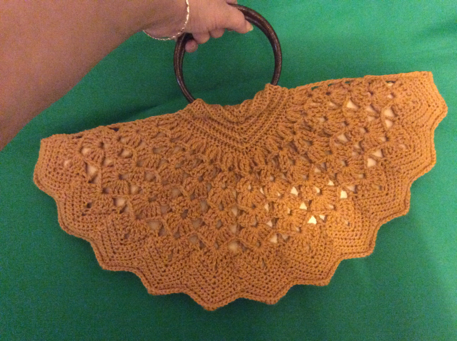 Vintage 1940s Crock  Handbag