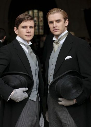 Morning Suits worn at the first Downton Abbey wedding
