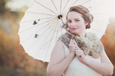 1920s fur collar wrap