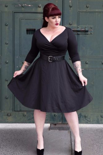 Black Rockabilly Dress by Heart of Haute