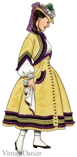 1863 dress with zouave jackets | Victorian children's clothing & fashion