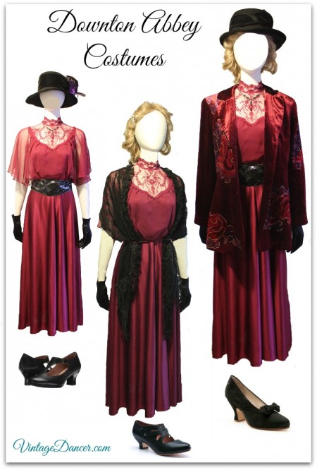 Downton Abbey style dresses / costumes. Create yours at VintageDancer.com