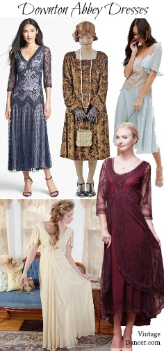 Downton Abbey dresses. Day or evening. What gown is the one for you?