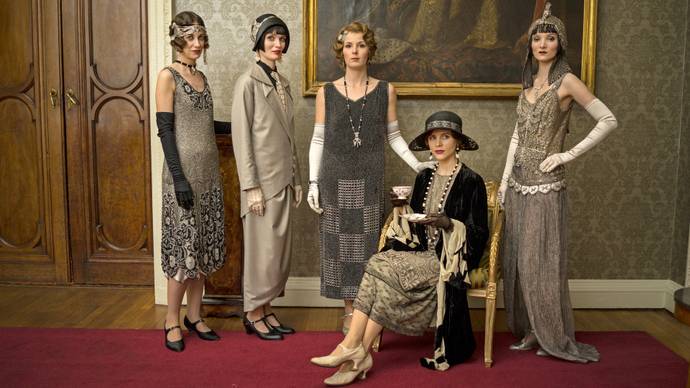 Downton Abbey evening dresses 1920s