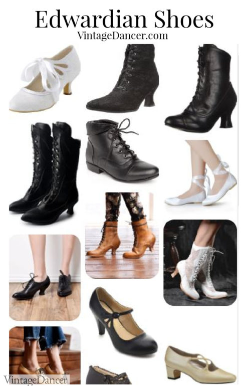 Edwardian Shoes Styles 1900s Shoes And Boots For Women