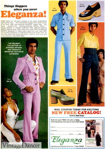 1974 men's black fashion