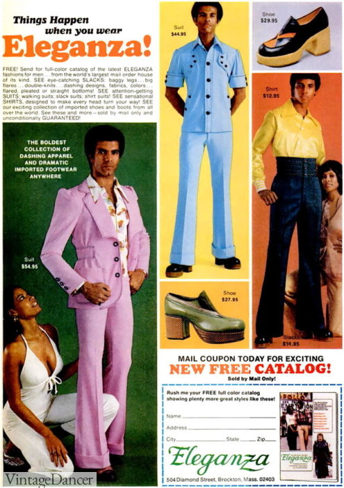 1970s Men's Fashion: Disco, Soul, Hippie