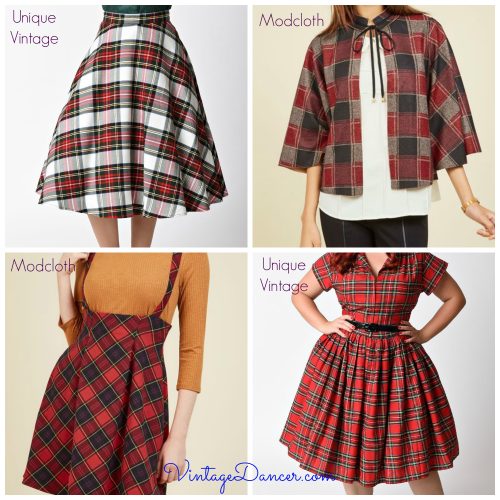 Choose from these plaids for a great vintage inspired style.