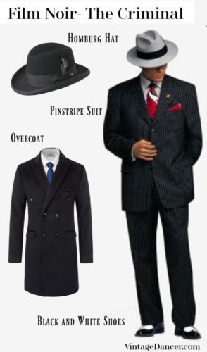 1950s Men’s Outfit Inspiration | Clothing Ideas Criminal Film Noir  AT vintagedancer.com