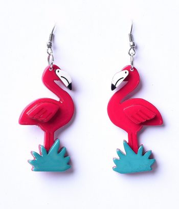 1960s Flamingo earrings by Erstwilder from Unique Vintage.