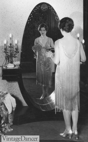 1920s fringe dress vintage real flapper