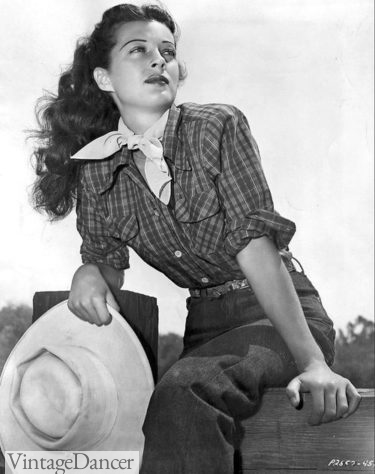 Vintage Western Wear for Women 1930s, 1940s, 1950s, Vintage Dancer