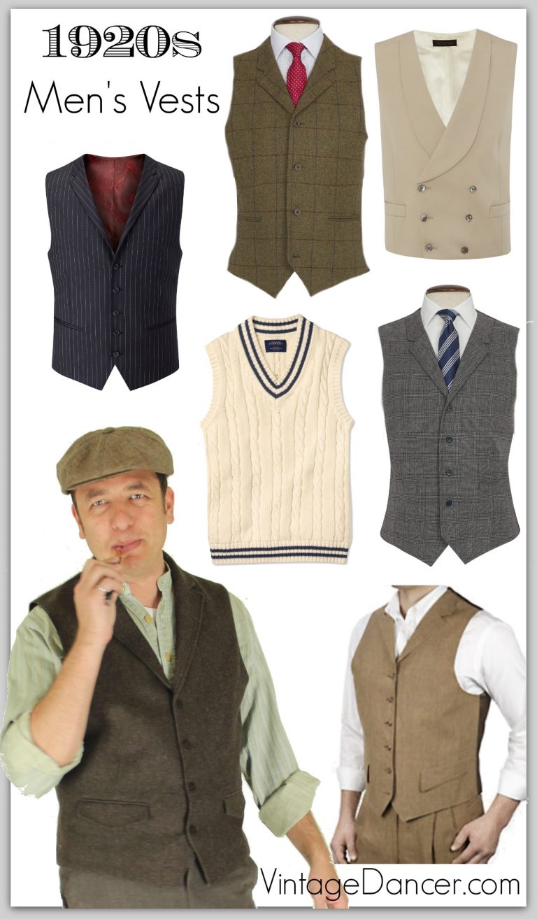 Men's Vintage Inspired Vests- 1920s, 1930s, 1940s, 1950s