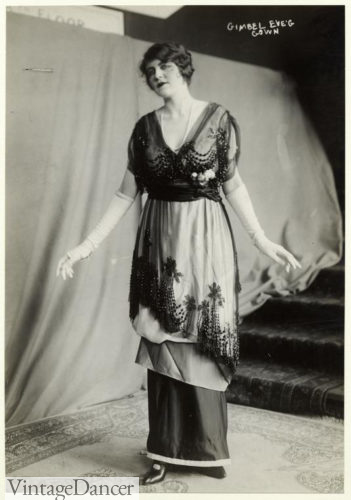 1910s Gimbel Evening Gown Edwardian
