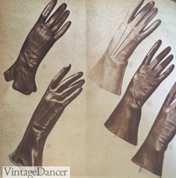 1944 simple leather gloves