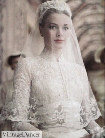 50s lace hotsell wedding dress