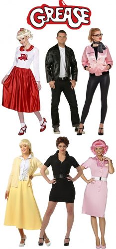 Grease costumes, Sandy, Rizzo, Frenchie, Pink Ladies
