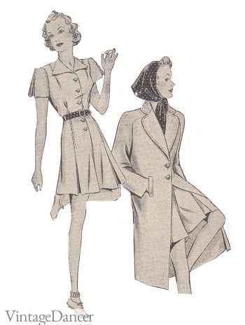 Holiday wear as illustrated in Home Chat, 1939.