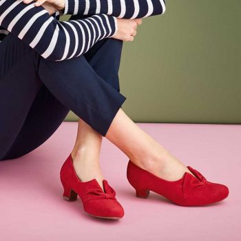 New Donna shoes in red- so vintage so 50s so fabulous