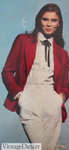 1970s fashion 1978 Keaton style professional look workwear 1970s women office culture