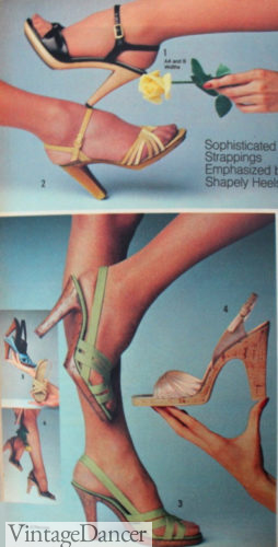 1978 strappy dancing heels