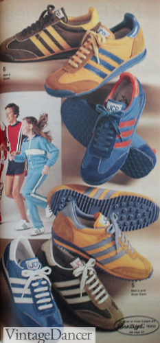 1970s sneakers shoes fashion 1978 sneakers , tennis shoes, retro sport shoes