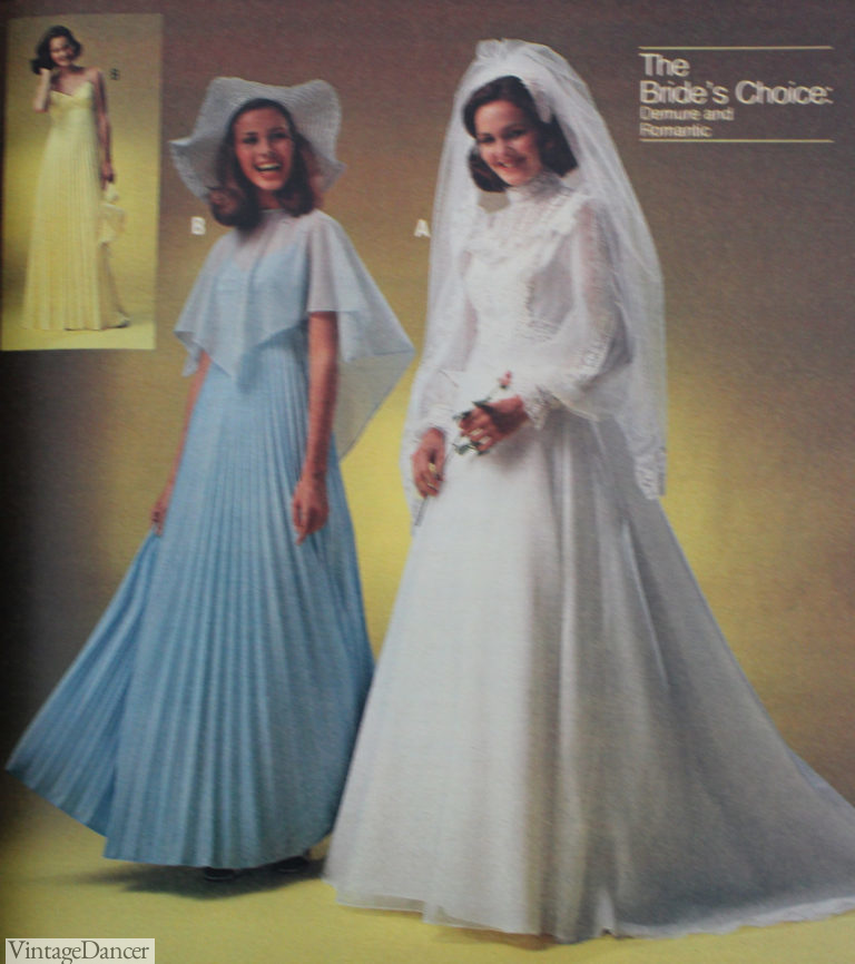 Classic Wedding Dress A Line Sweetheart White Satin Long 70s Wedding Dresses Vintage Bride Dress Bridal Gowns DH1257