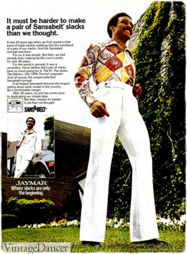 1976 mens fashion black