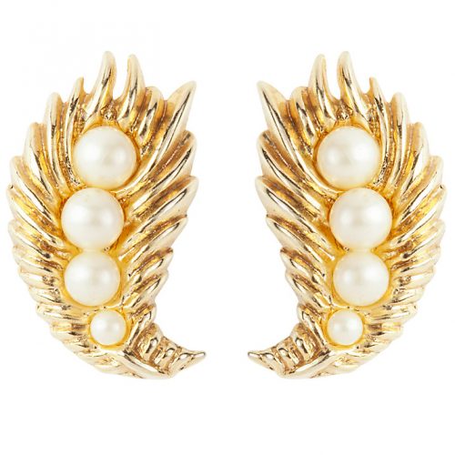Finish an outfit with these original vintage Trifari earrings from John Lewis vintage.