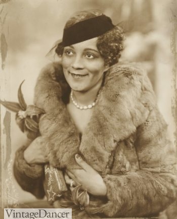 1930s black lady with Fur Jacket by James Van Der Zee