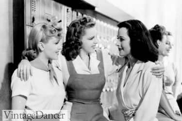 Lana Turner, Judy Garland, and Hedy Lamarr, 1941