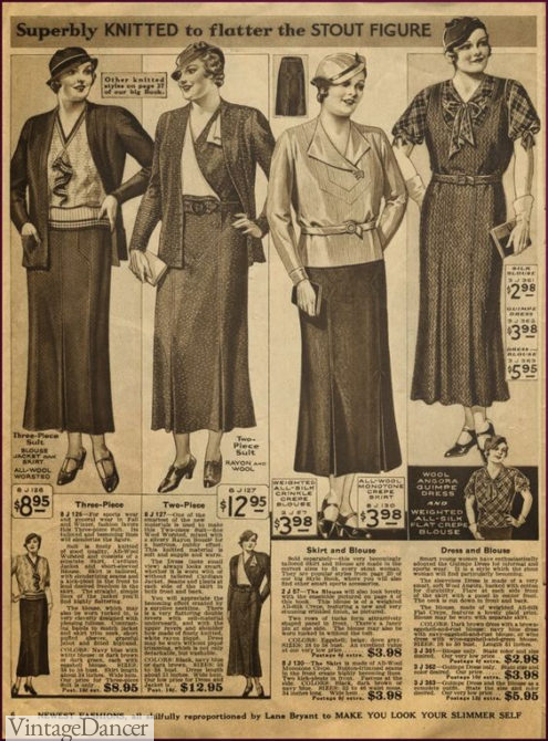 1930s Plus Size Clothing History, Curvy Fashion Inspiration