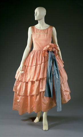 Lanvin, silk robe de style evening dress 1927