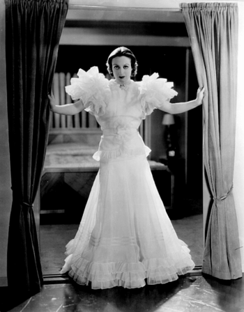 Joan Crawford in "Letty Lynton," 1932. The party dress that inspired wedding gowns