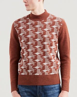 Levis reproduction 60s geometric tile sweater